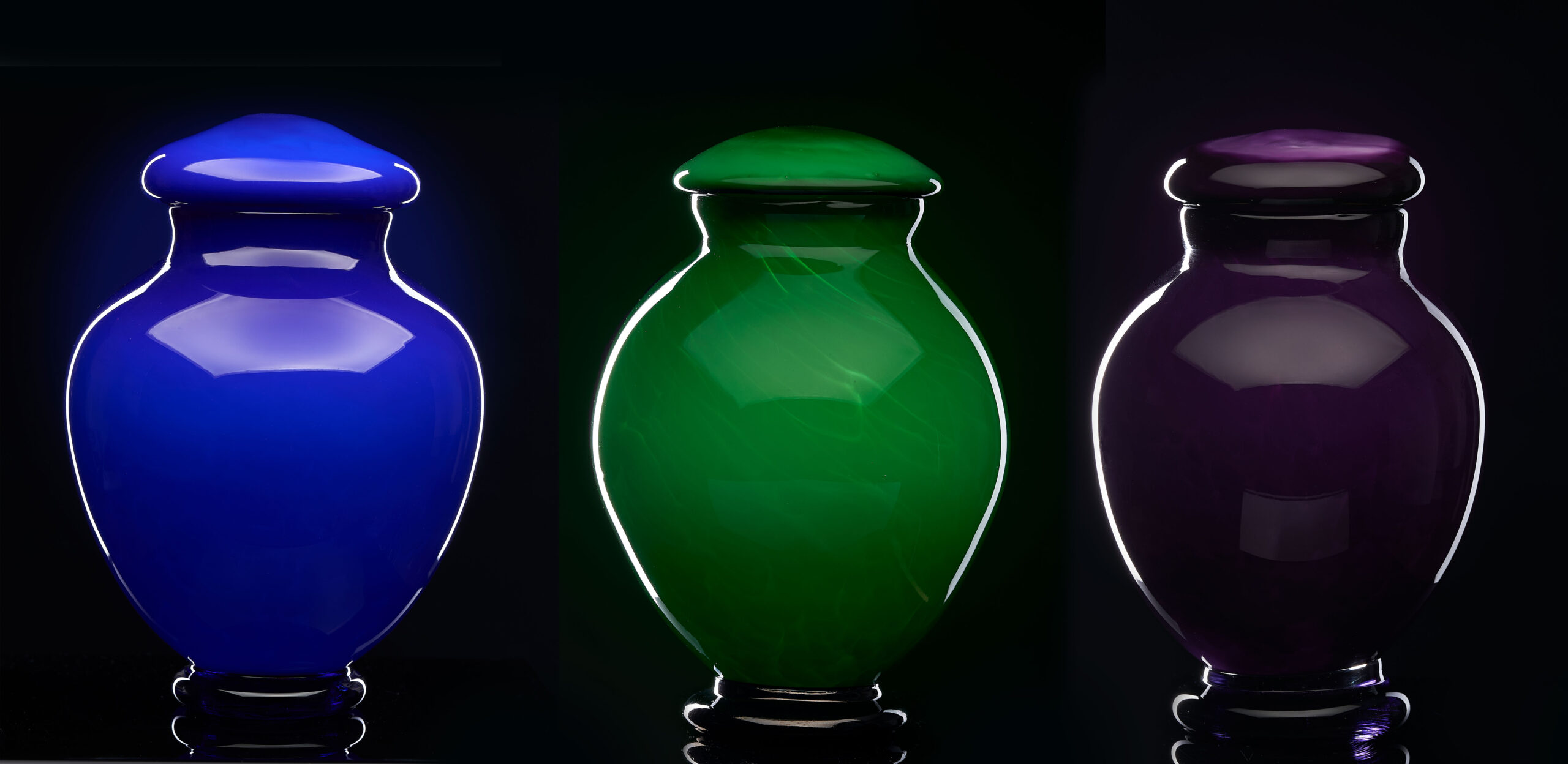 Keepsake Ash Glass Memorials Made in Kalispell Montana